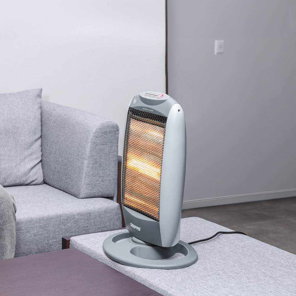 Geepas Grey Halogen Heater 1200W Image 2