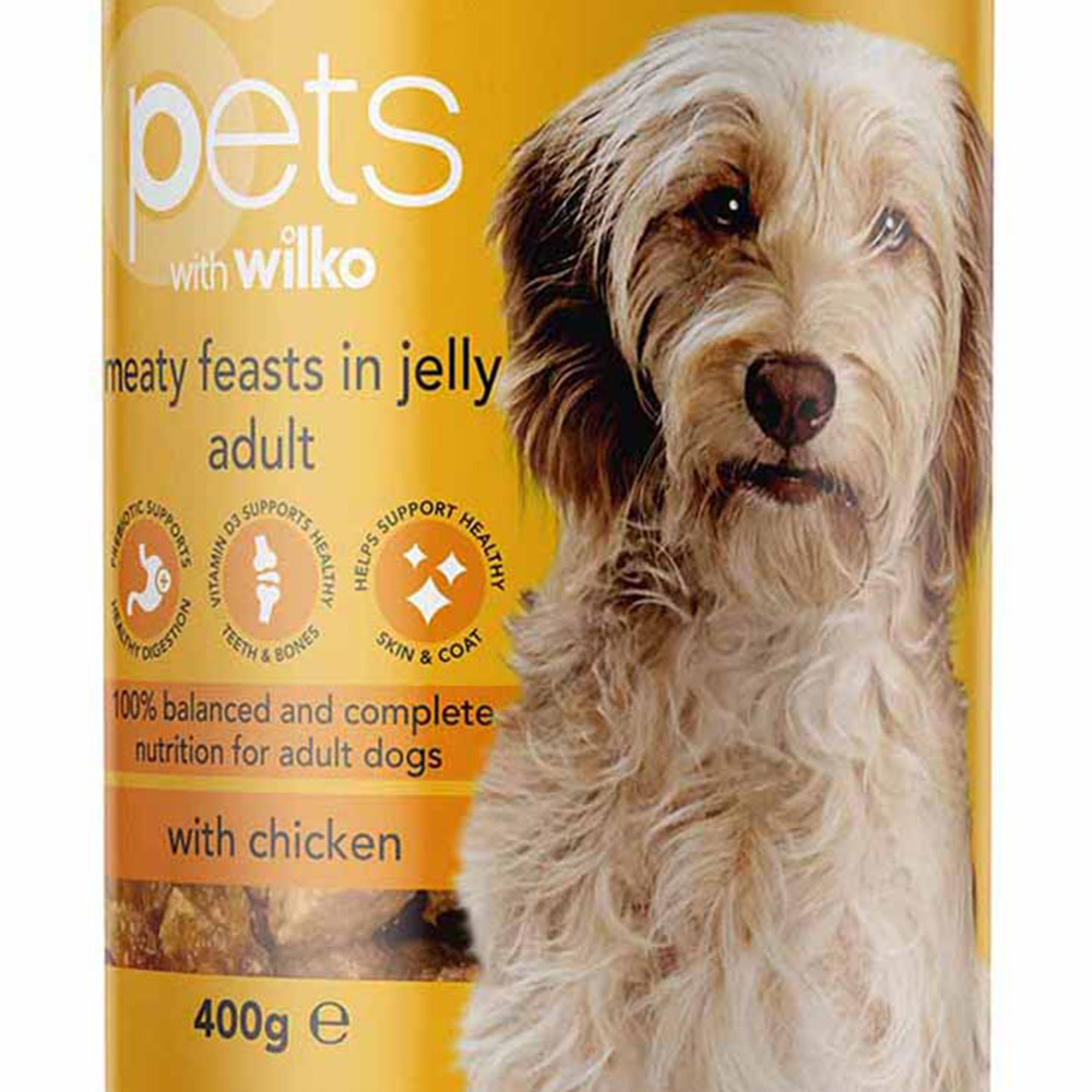 Wilko Meaty Feast In Jelly Adult Dog Food 400g Image 2