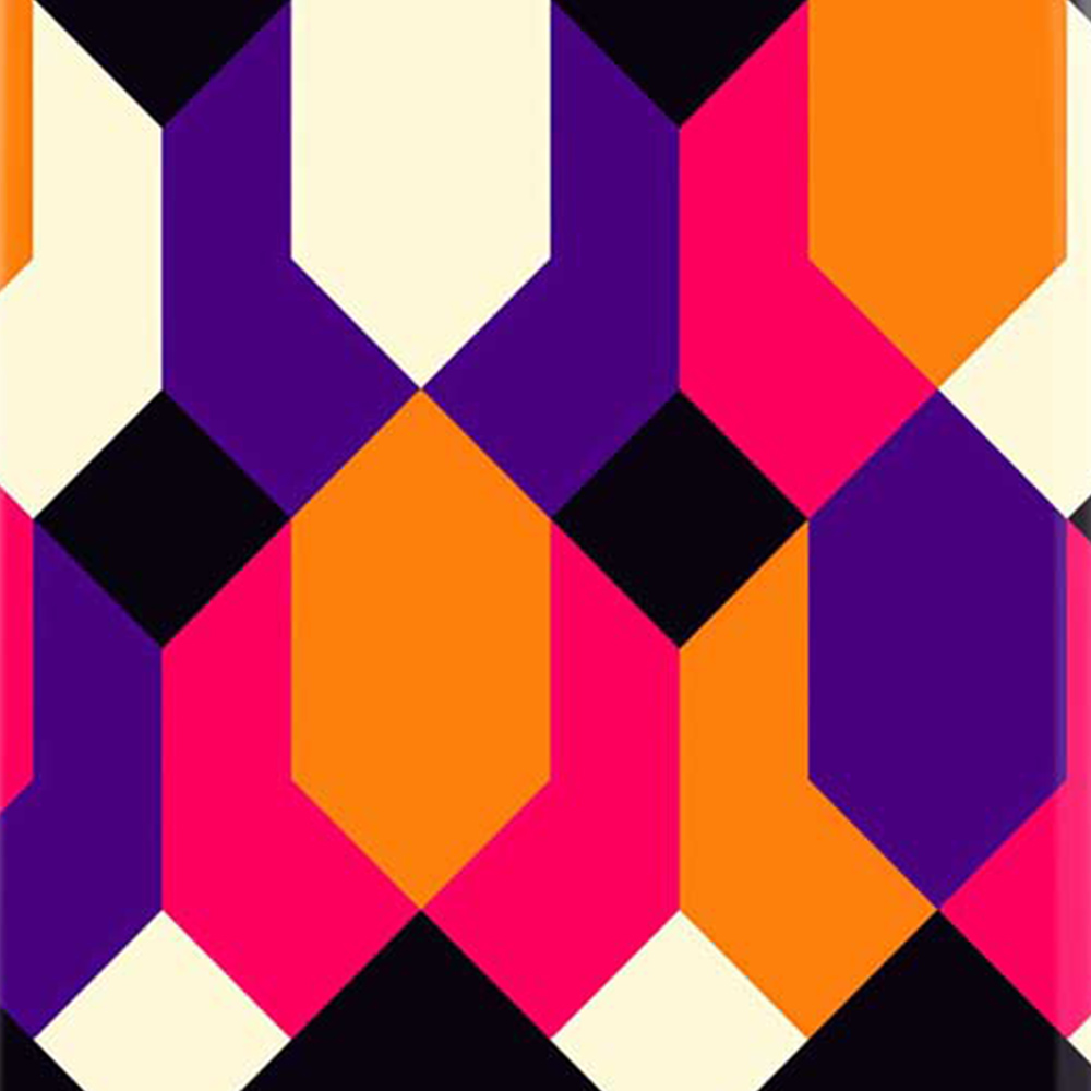 Warren Reed Designer Medium Coloured Abstract Pattern Suitcase Image 3