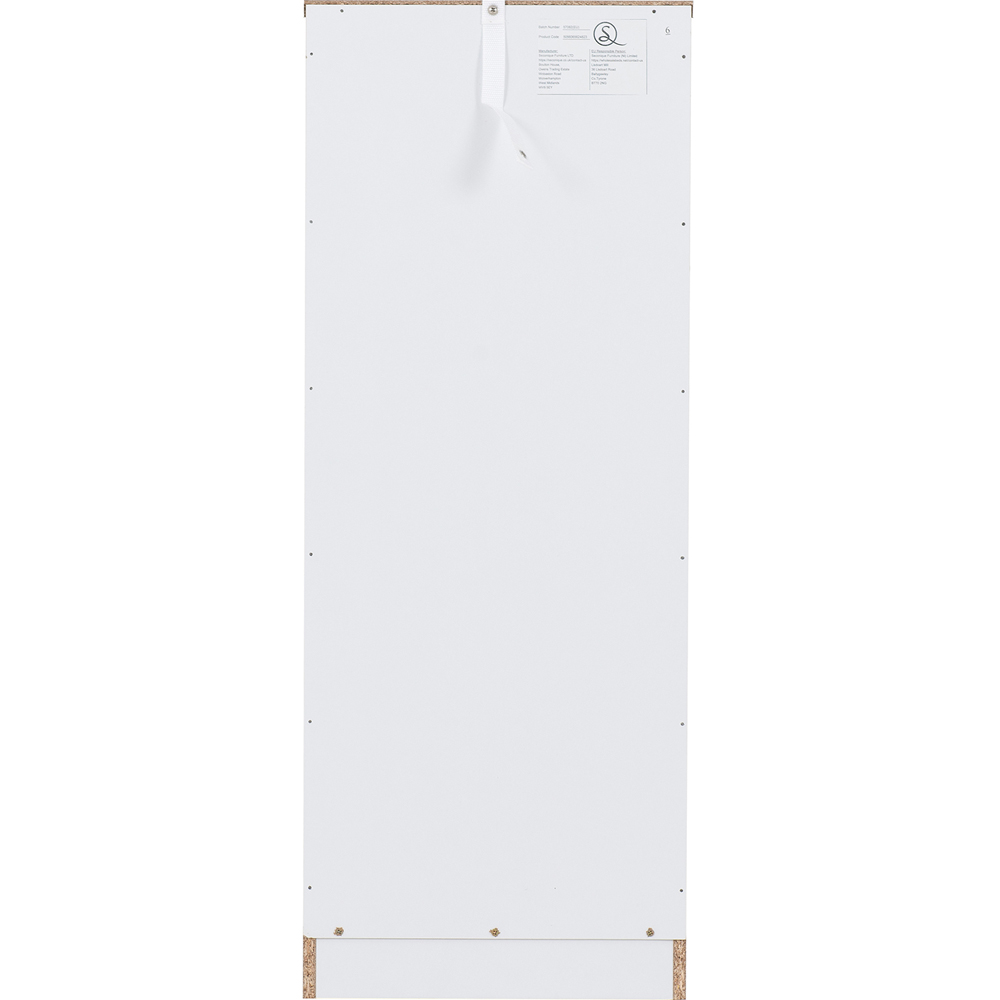 Seconique Dakota 5 Drawer White Narrow Storage Chest Image 6