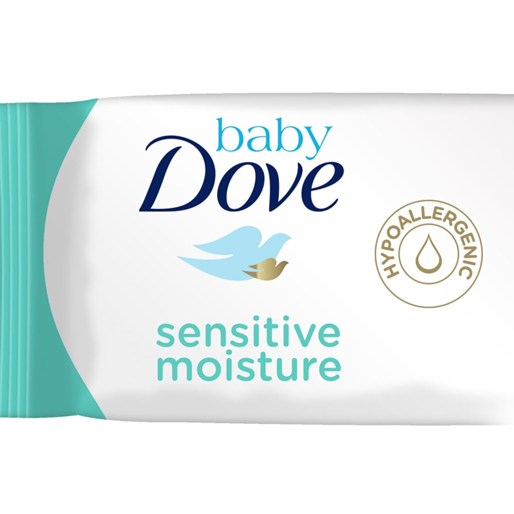 Dove Sensitive Baby Wipes 50 pack Image