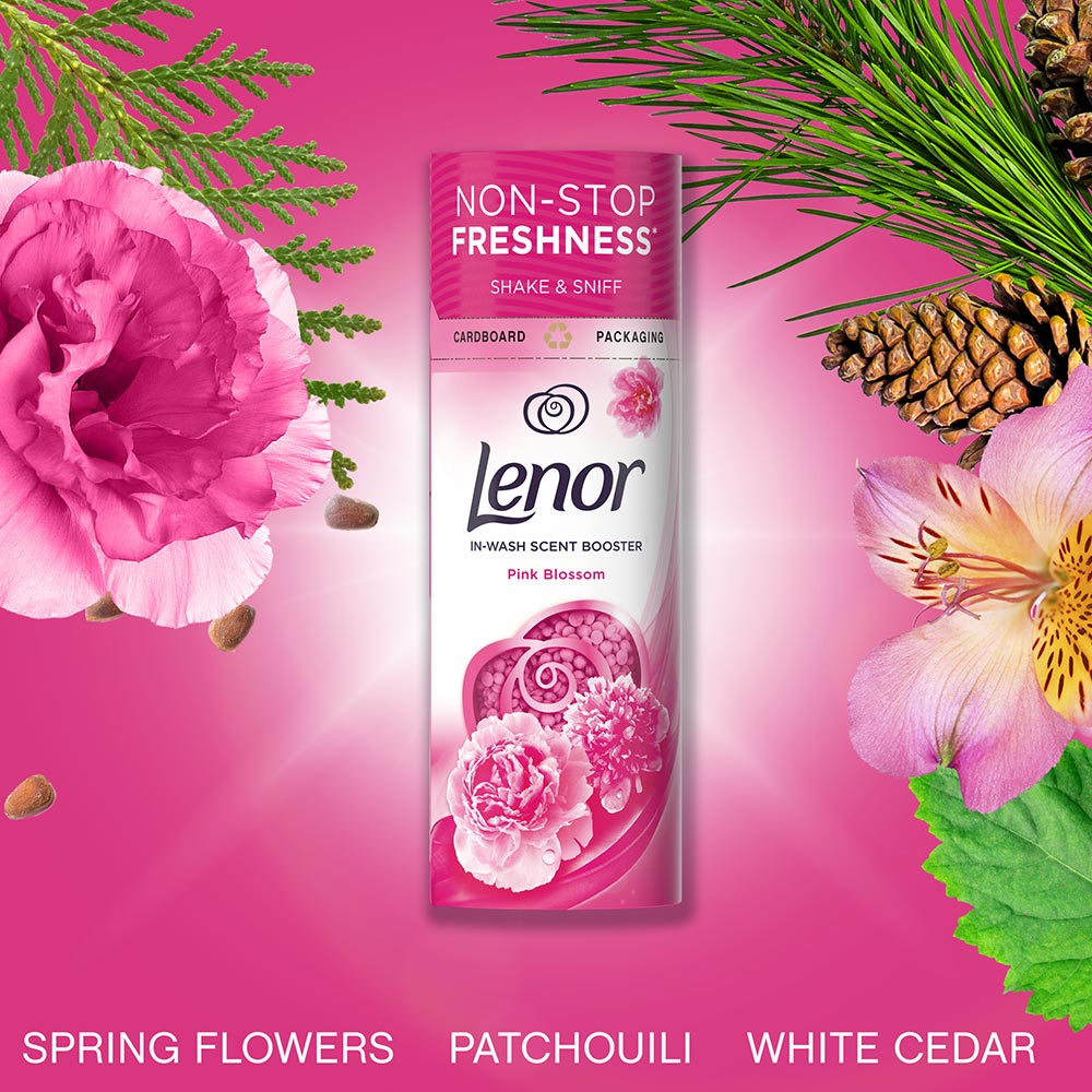 Lenor In-Wash Pink Blossom Scent Booster Beads 176g Image 5
