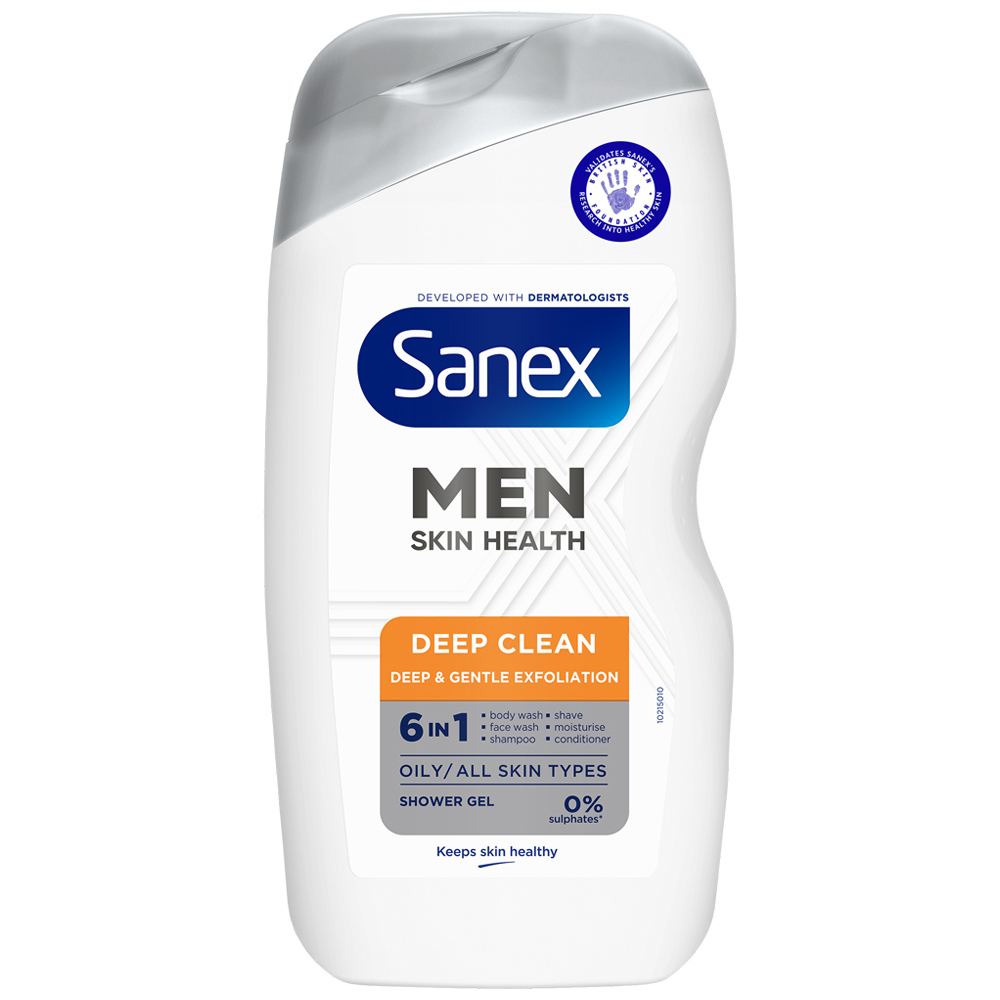 Sanex Men Skin Health Deep Clean Shower Gel 400ml Image 1