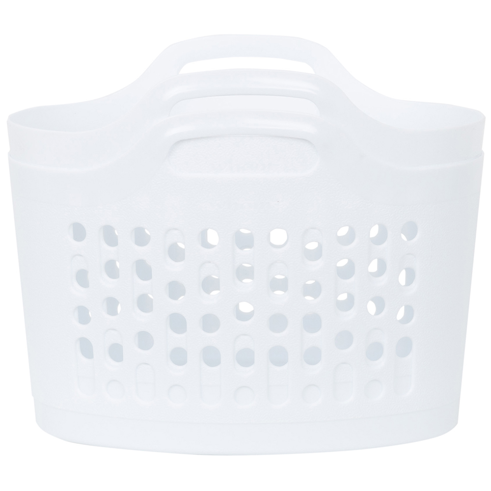 Wham 4 Piece Plastic Flexi Basket Set Ice White 2 x 8L/2 x 50L Image 4