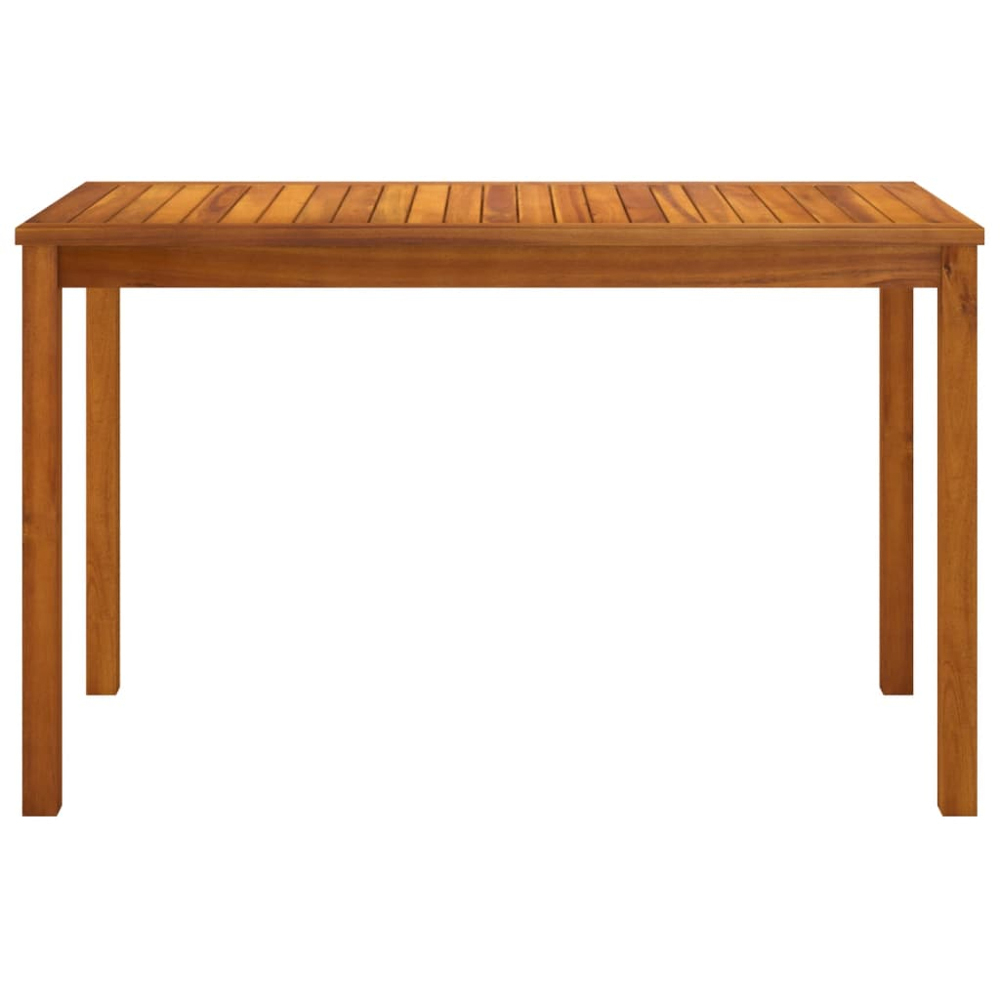vidaXL Brown Solid Acacia Garden Table 110cm Image 3