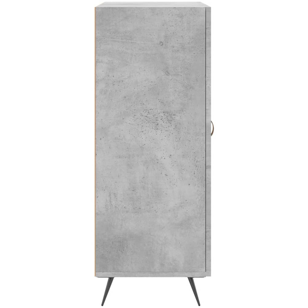 vidaXL Single Door 3 Drawer Concrete Grey Sideboard Image 7