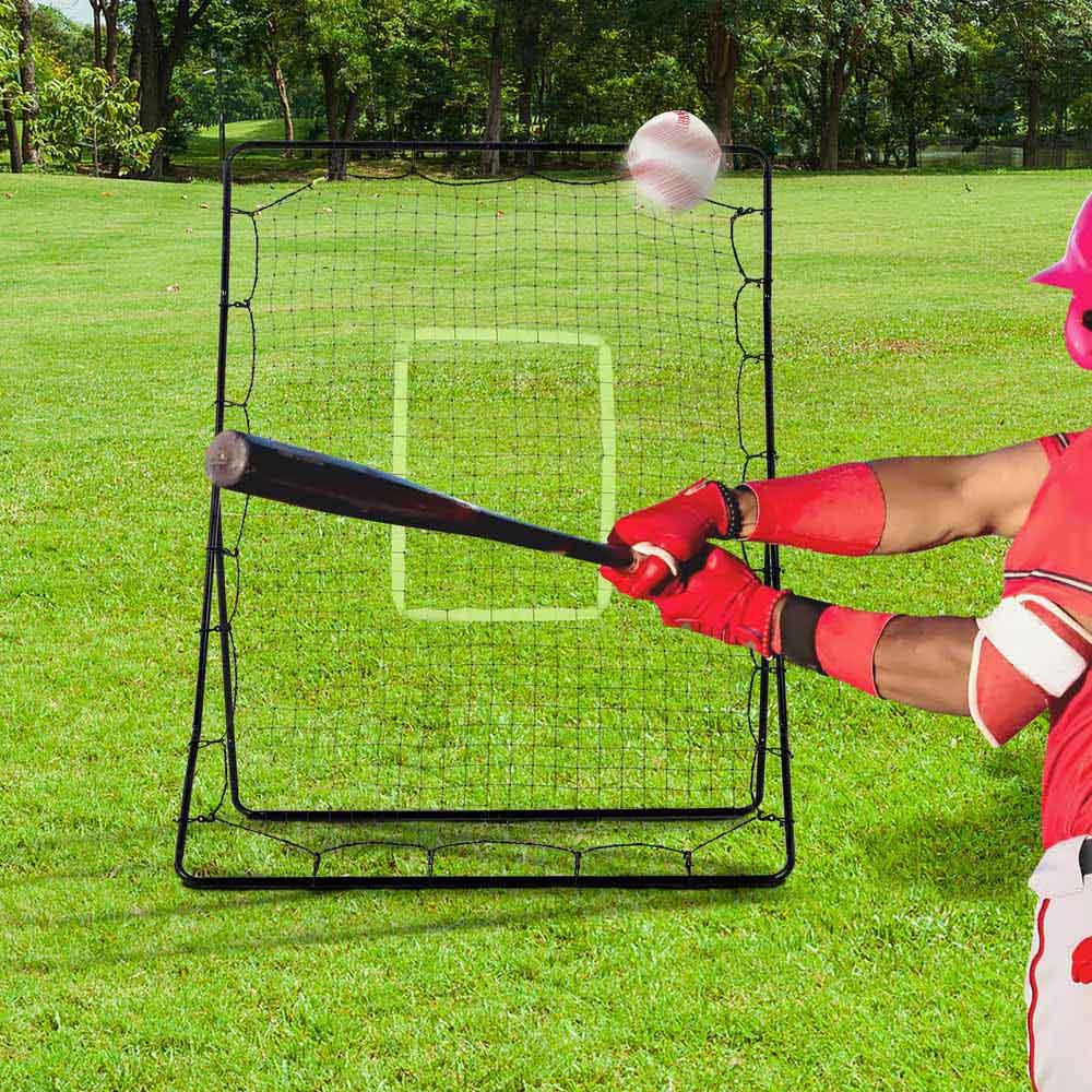 HOMCOM Kids Baseball Rebound Set Image 2