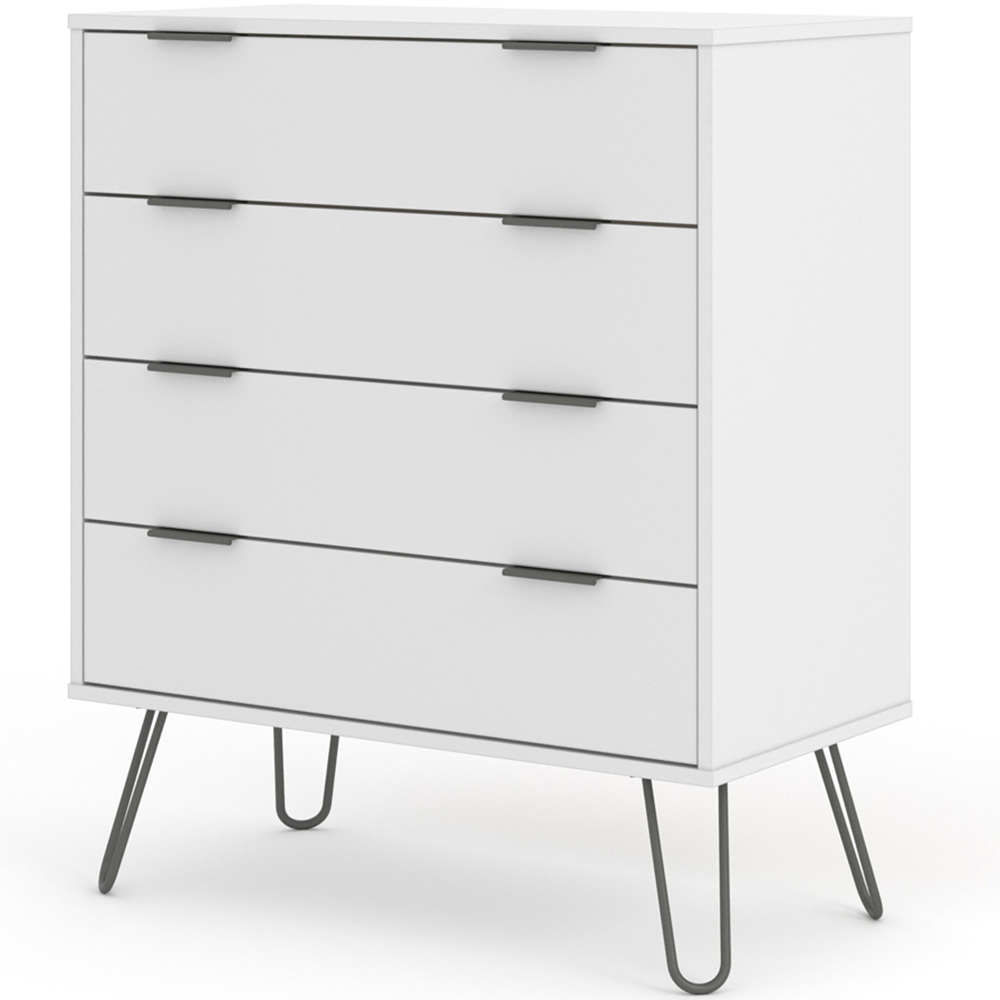 Core Products Augusta White 4 Drawer Chest of Drawers Image 3