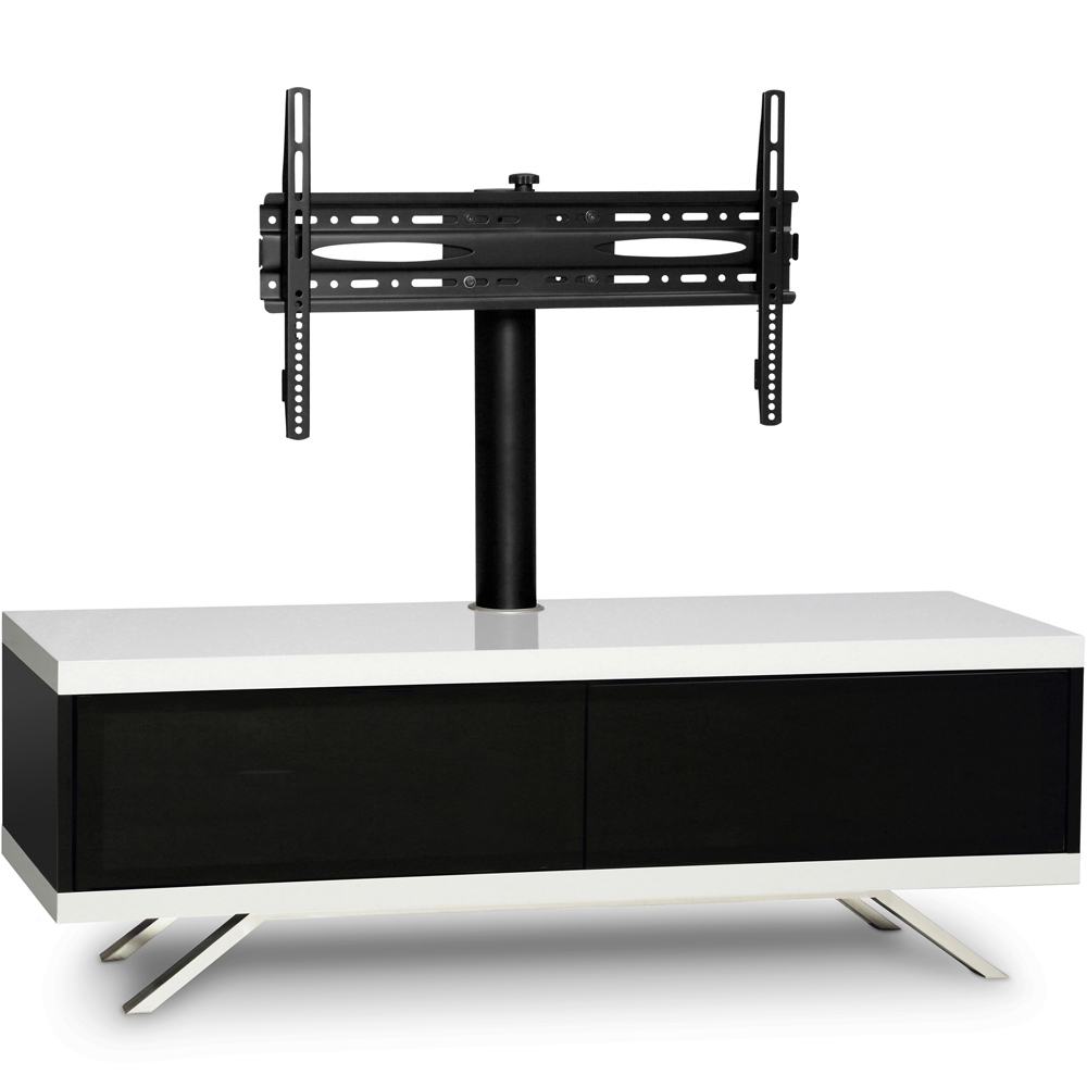 MDA Designs Tucana 1200 Hybrid 2 Drawer White Complete TV Cabinet Image 4