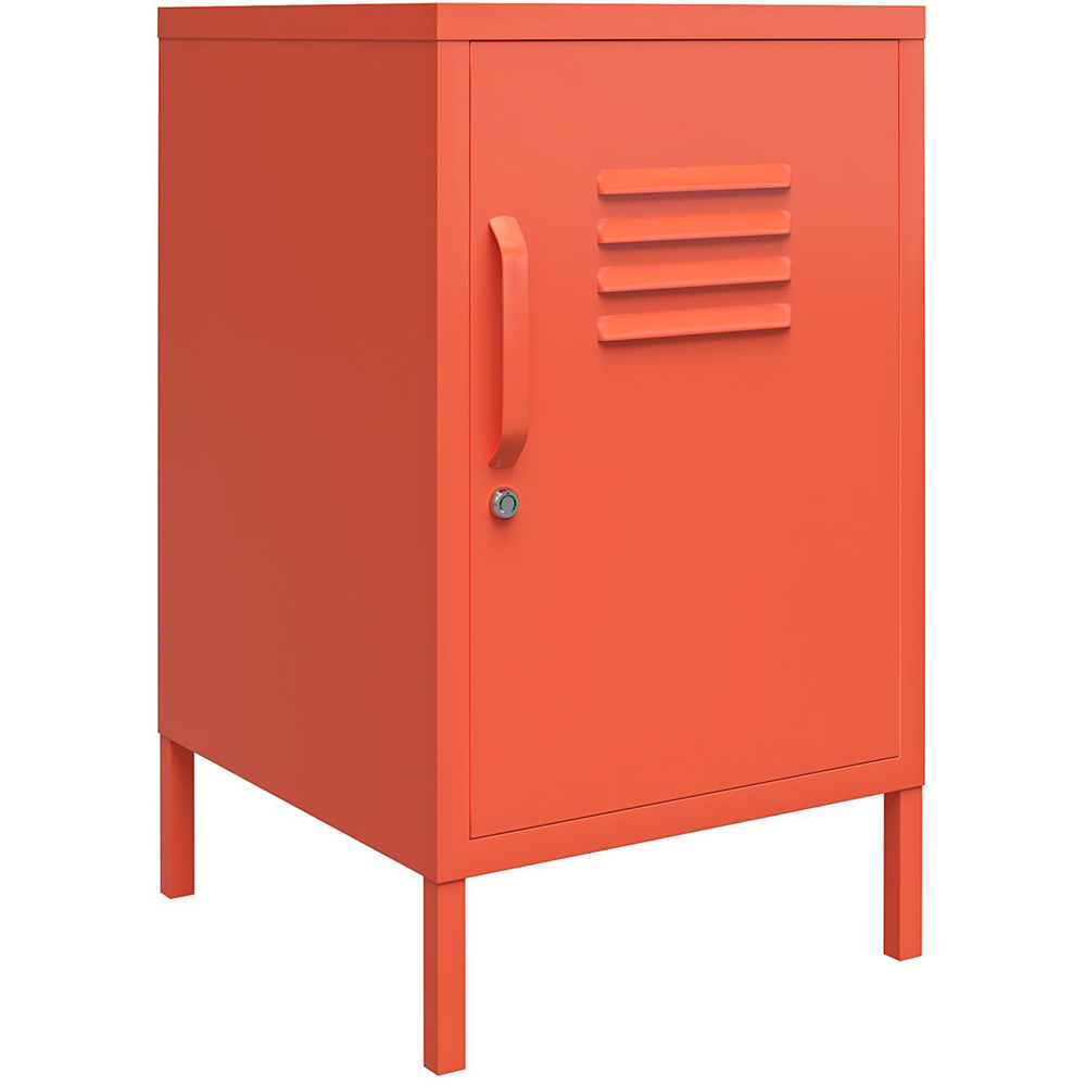 Novogratz Cache Orange Metal Locker End Table Image 2