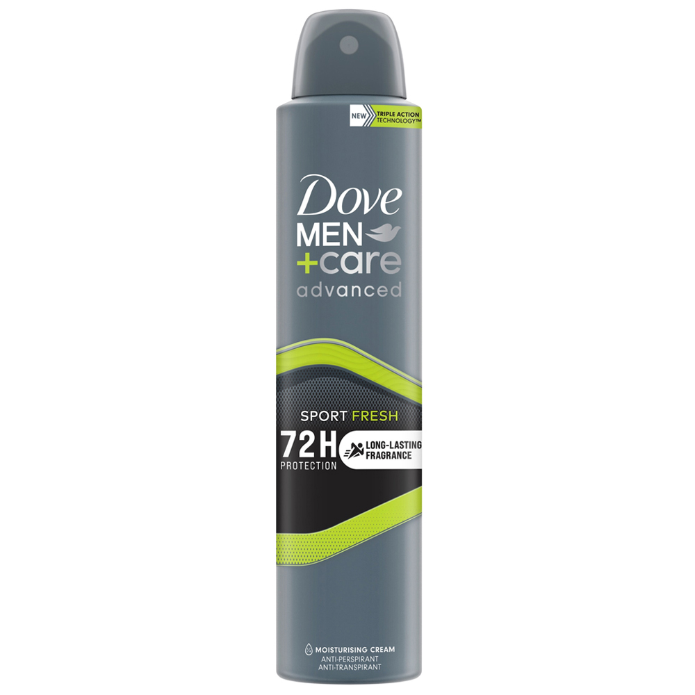 Dove Men+Care Advanced Sport Fresh Antiperspirant Deodorant Aerosol 200ml Image 1