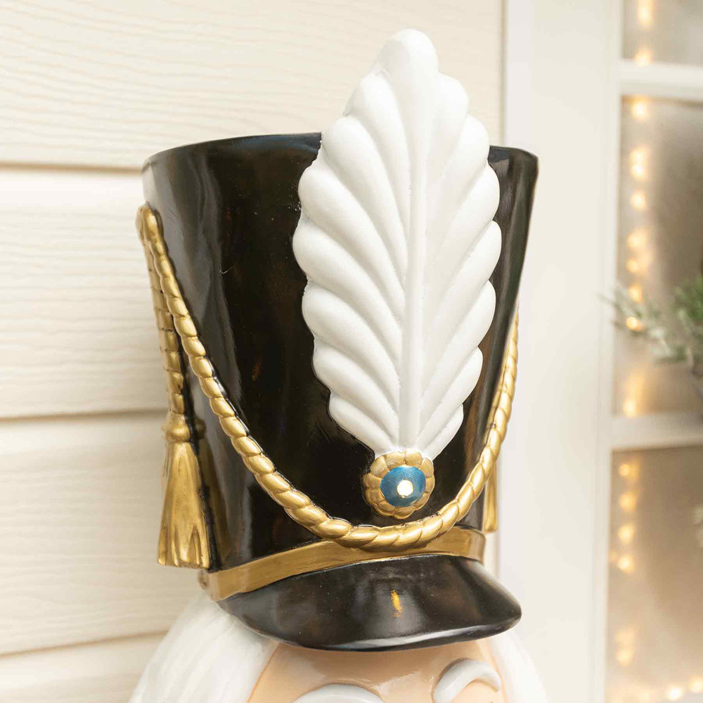 The Christmas Centre Red White and Blue LED Lights Traditional Nutcracker Soldier 5.5ft Image 5