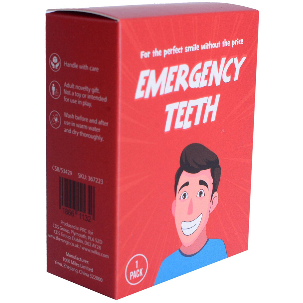 Emergency Fake Teeth - White Image 3