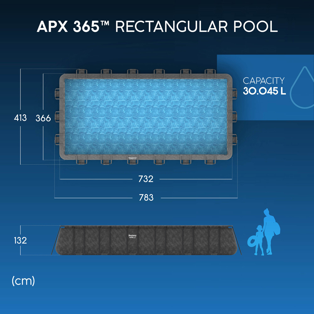 Bestway APX 365 Rectangular Pool Set 24 x 12ft x 52 inch Image 9