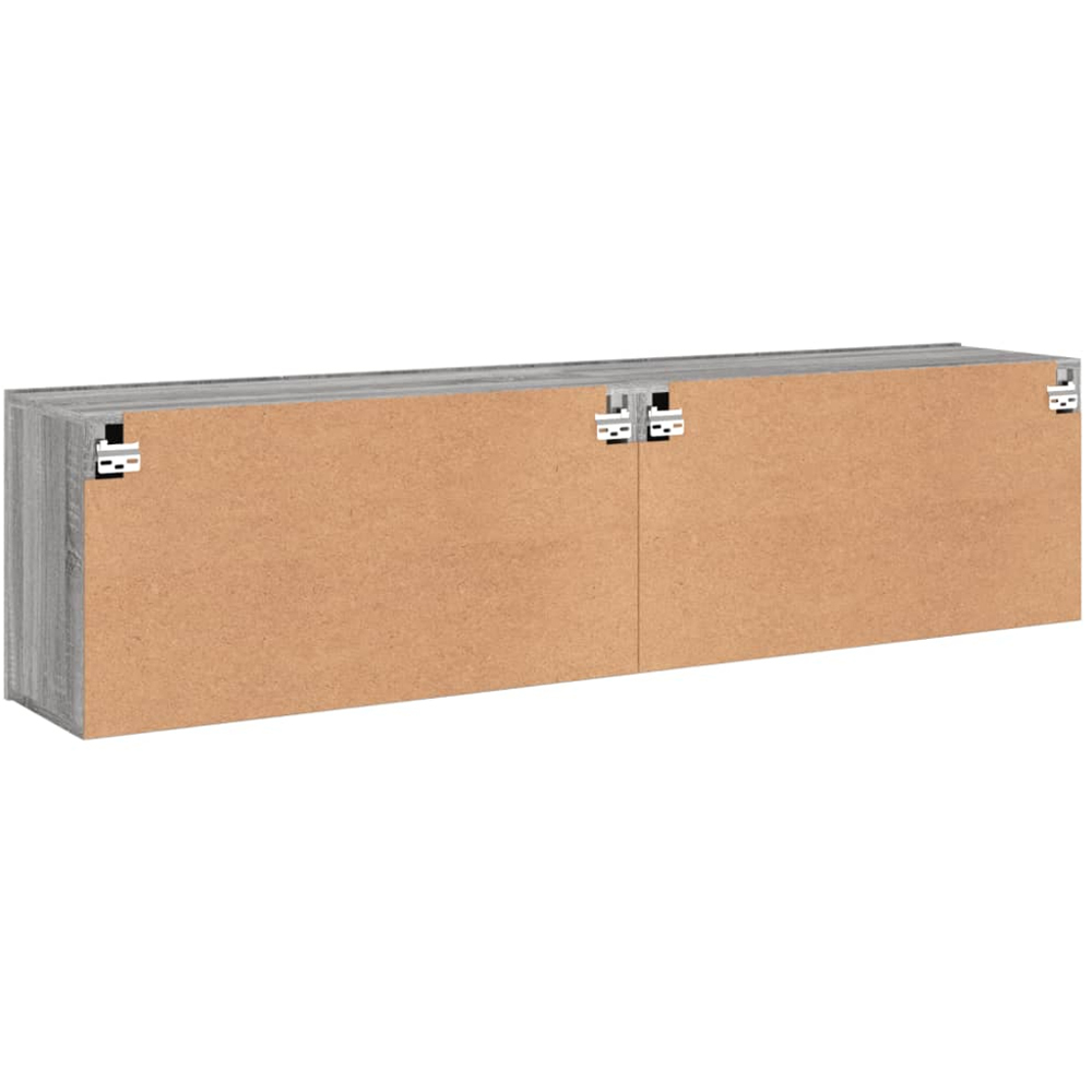 vidaXL 2 Door Grey Sonoma Wall Mounted TV Cabinet Set of 2 Image 6