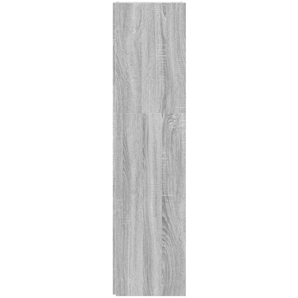 vidaXL 4 Shelf Grey Sonoma Corner Cabinet Image 4