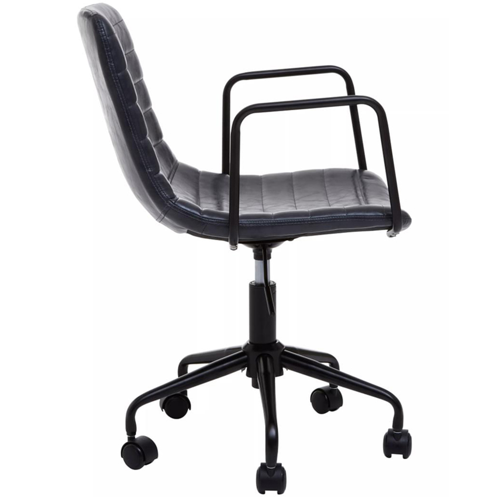 Premier Housewares Forbes Grey Swivel Office Chair Image 4