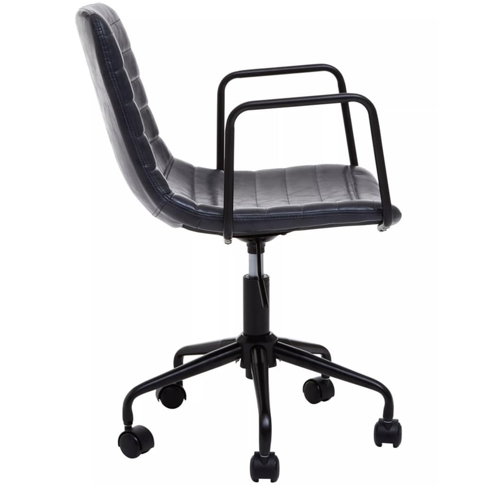 Premier Housewares Forbes Grey Swivel Office Chair Image 4