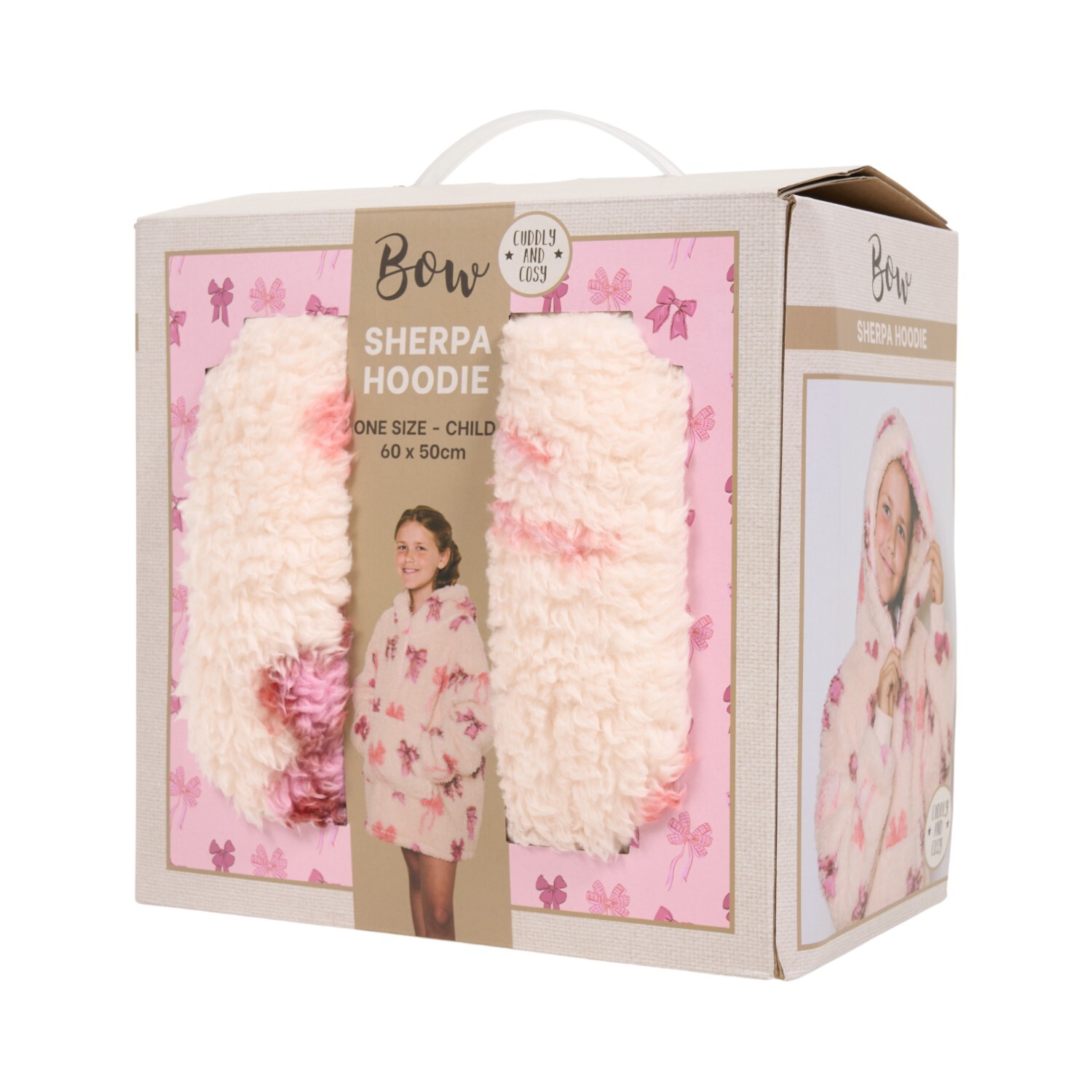 Kids Printed Sherpa Zip Hoodie Image 8