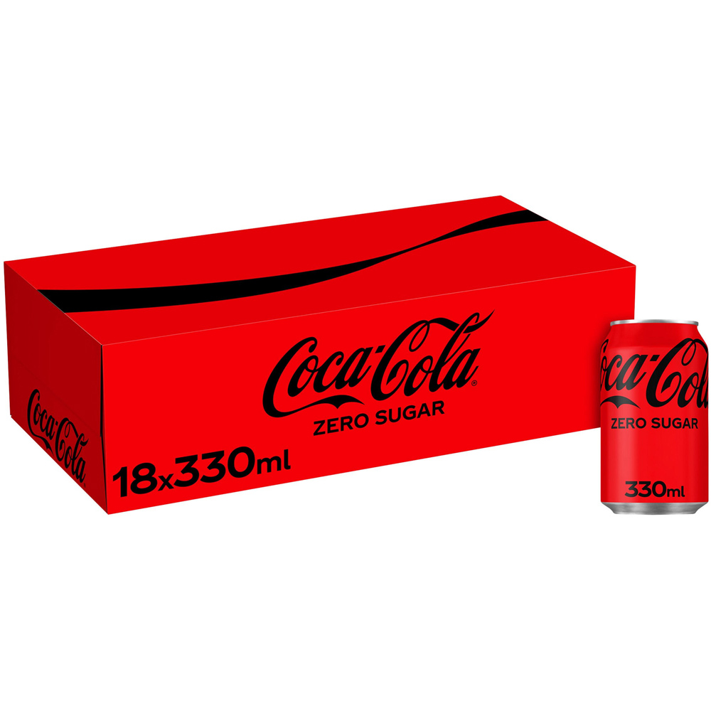 Coka Cola Zero 18 x 330ml Image