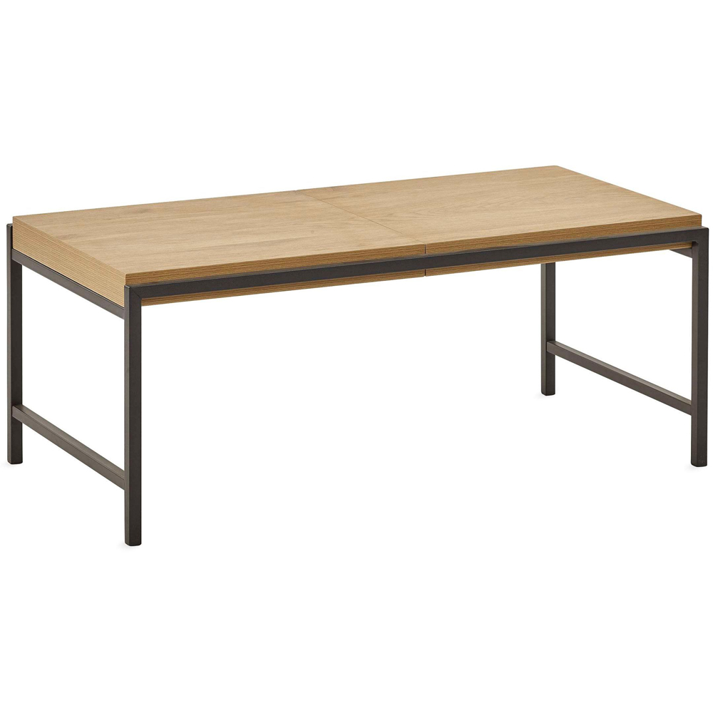 Julian Bowen Reuben Oak Effect Reversible Tray Coffee Table Image 2