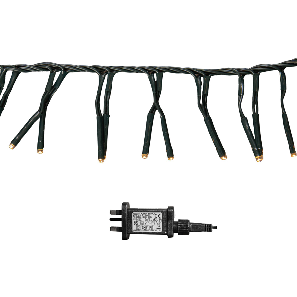 Samuel Alexander 1440 Warm White LED Christmas Cluster Light 18.5m Image 2