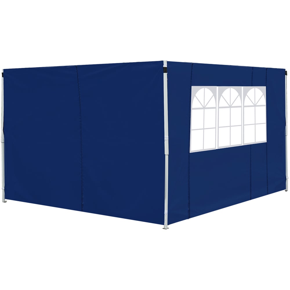 Outsunny 3m Blue Gazebo Interchangeable Side Panel Image 2