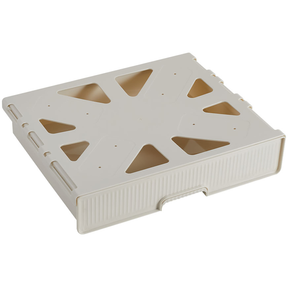 Living and Home White Under Desk Drawer Organiser with Sliding Storage 7.5 x 33 x 44.5cm Image 1