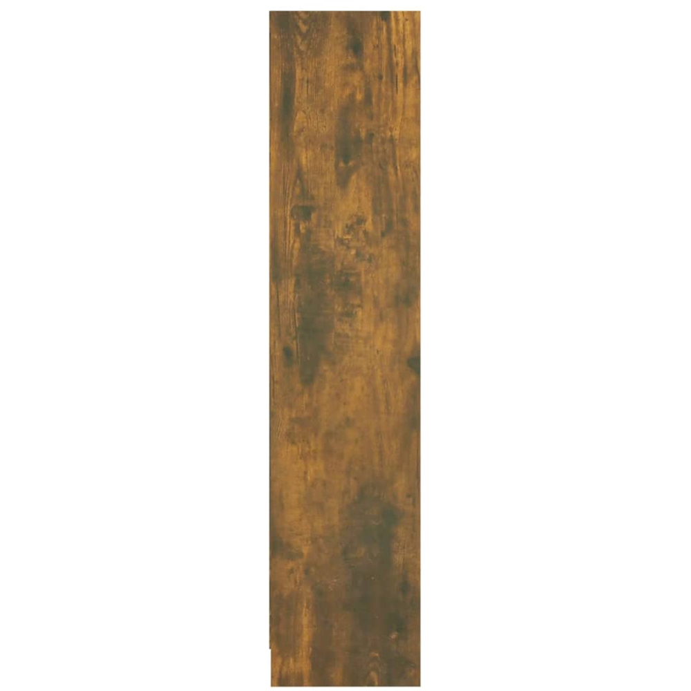 vidaXL 3 Shelf Smoked Oak Bookcase Image 5