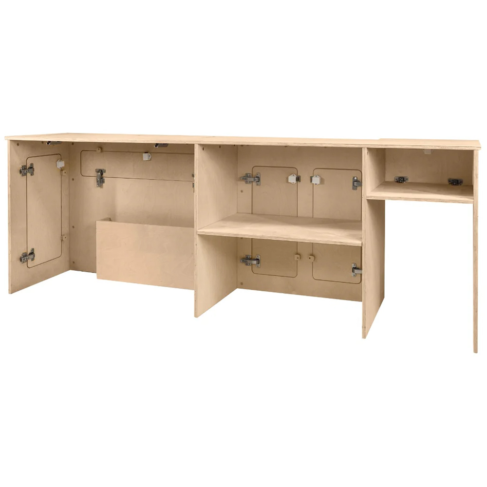 MonsterShop Right Hand Camper Kitchen Pod and Black Compressor Fridge 42L Image 4