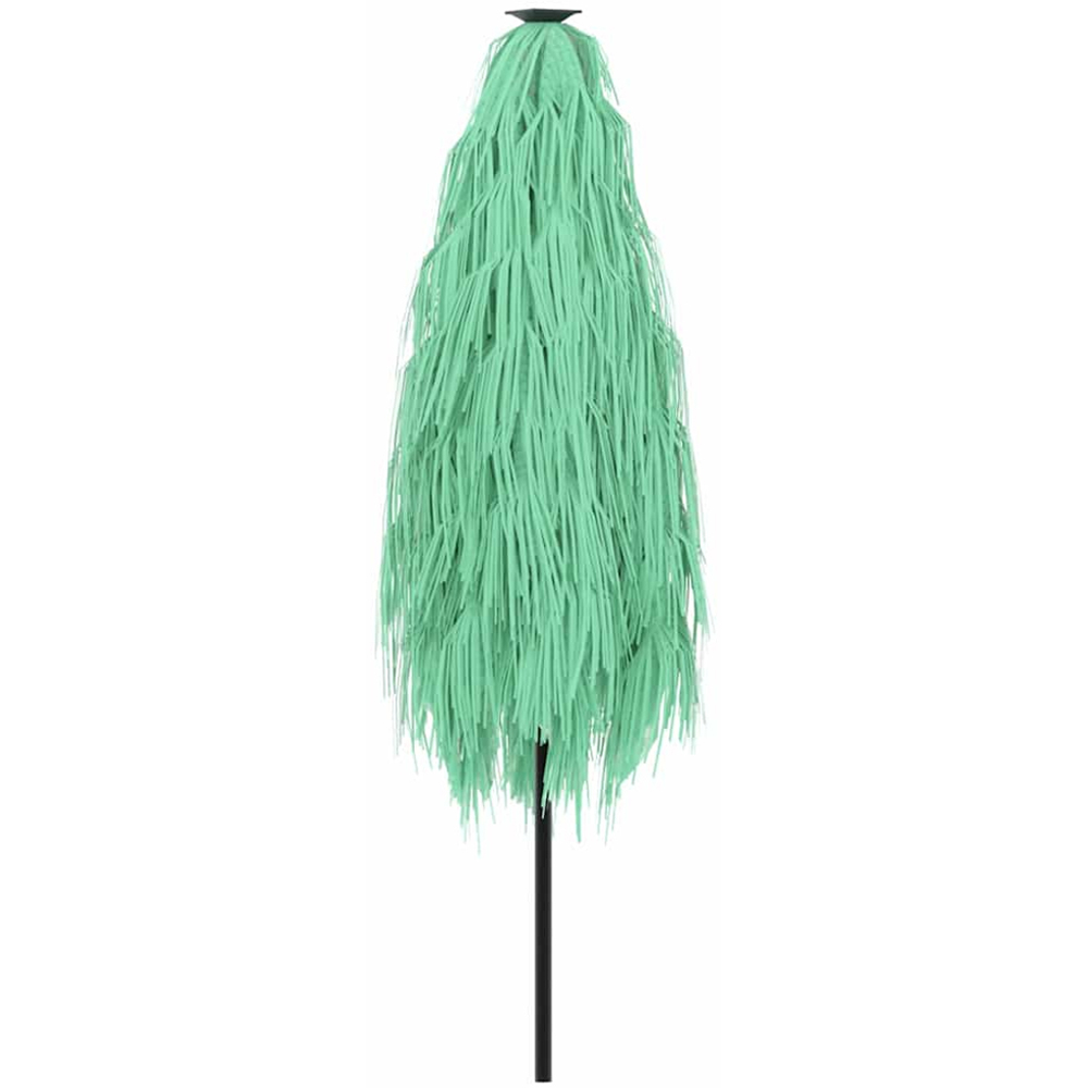 vidaXL Green Straw Top Garden Parasol with Steel Pole 2.6m Image 5