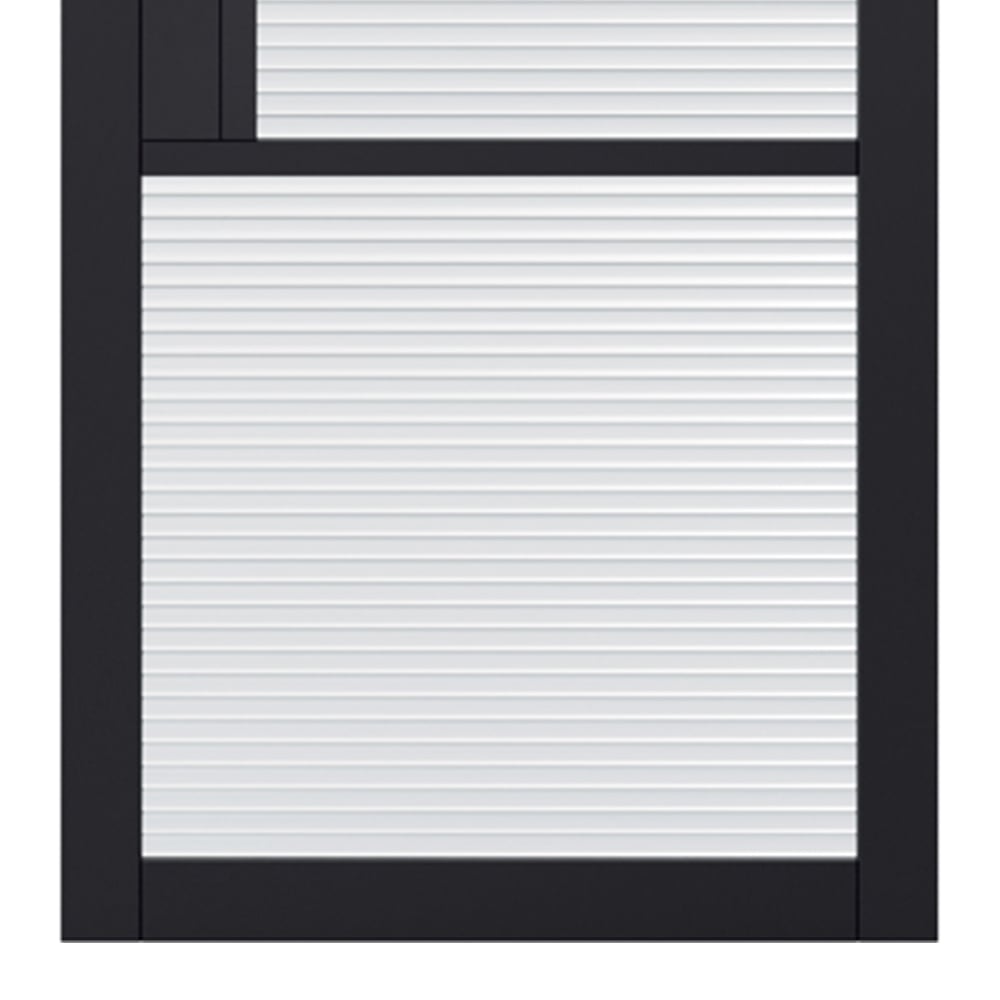 LPD Tribeca Black 3L Reeded Glass Internal Door 1981 x 762mm Image 3