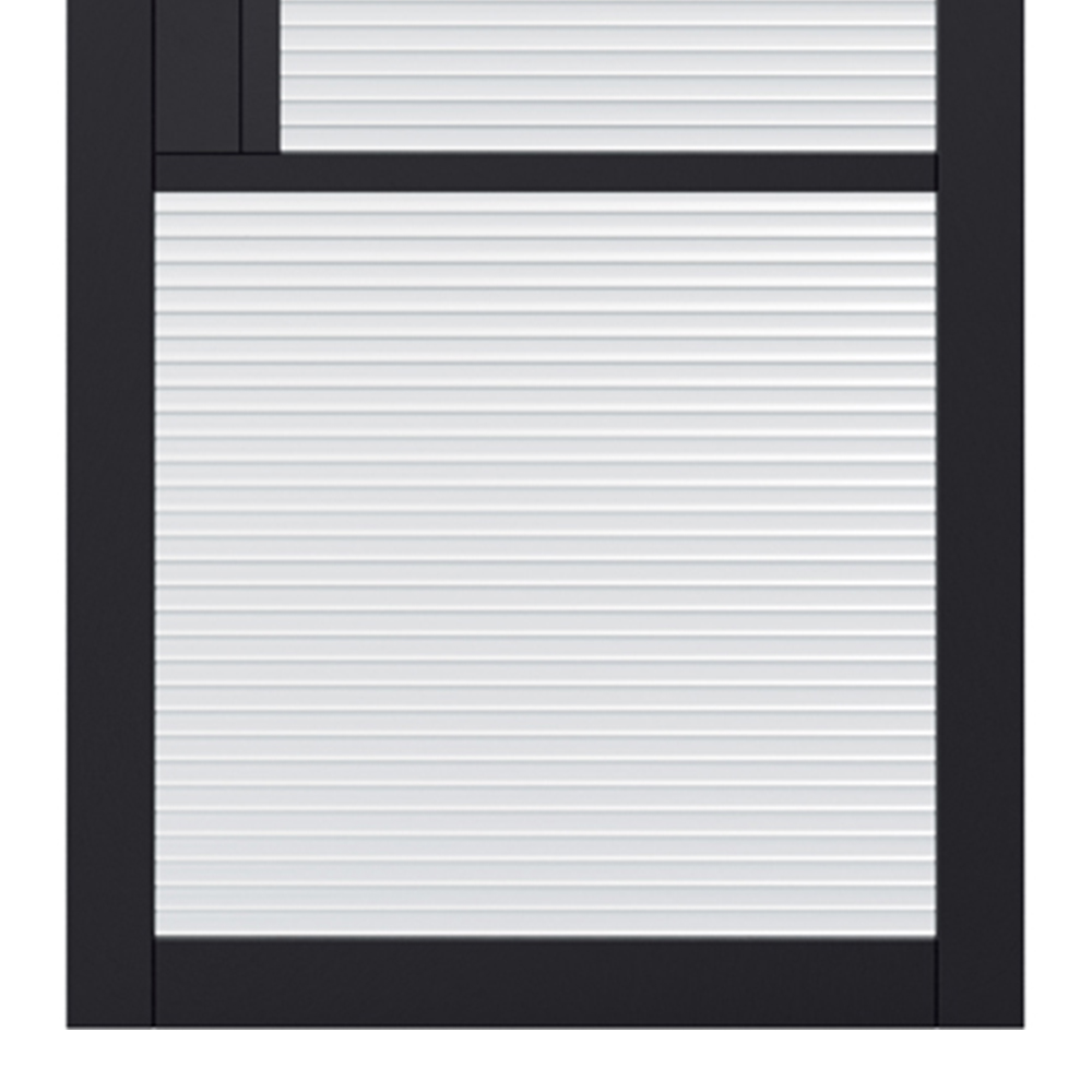 LPD Tribeca Black 3L Reeded Glass Internal Door 1981 x 686mm Image 3