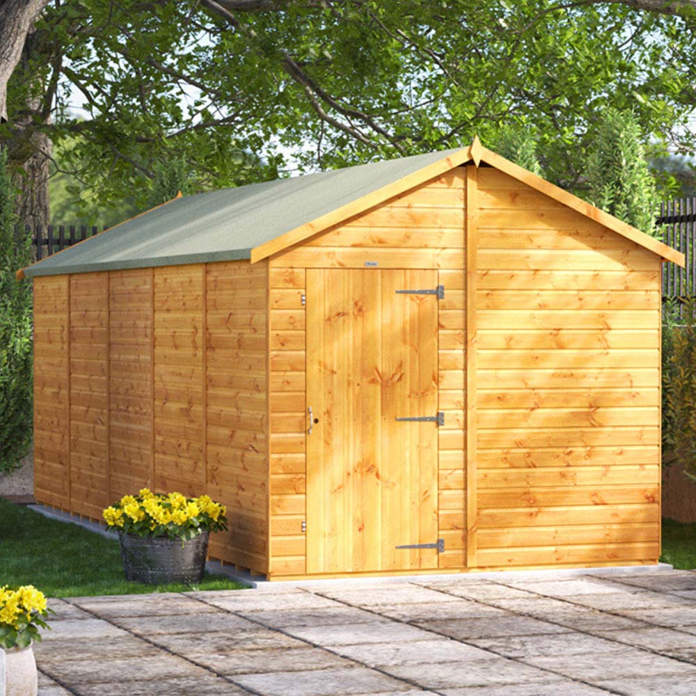 Power Sheds 20 x 8ft Apex Wooden Shed Image 2