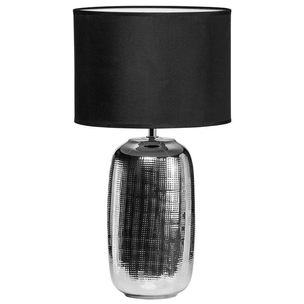 Premier Housewares Hammered Effect Ceramic Base Table Lamp Image