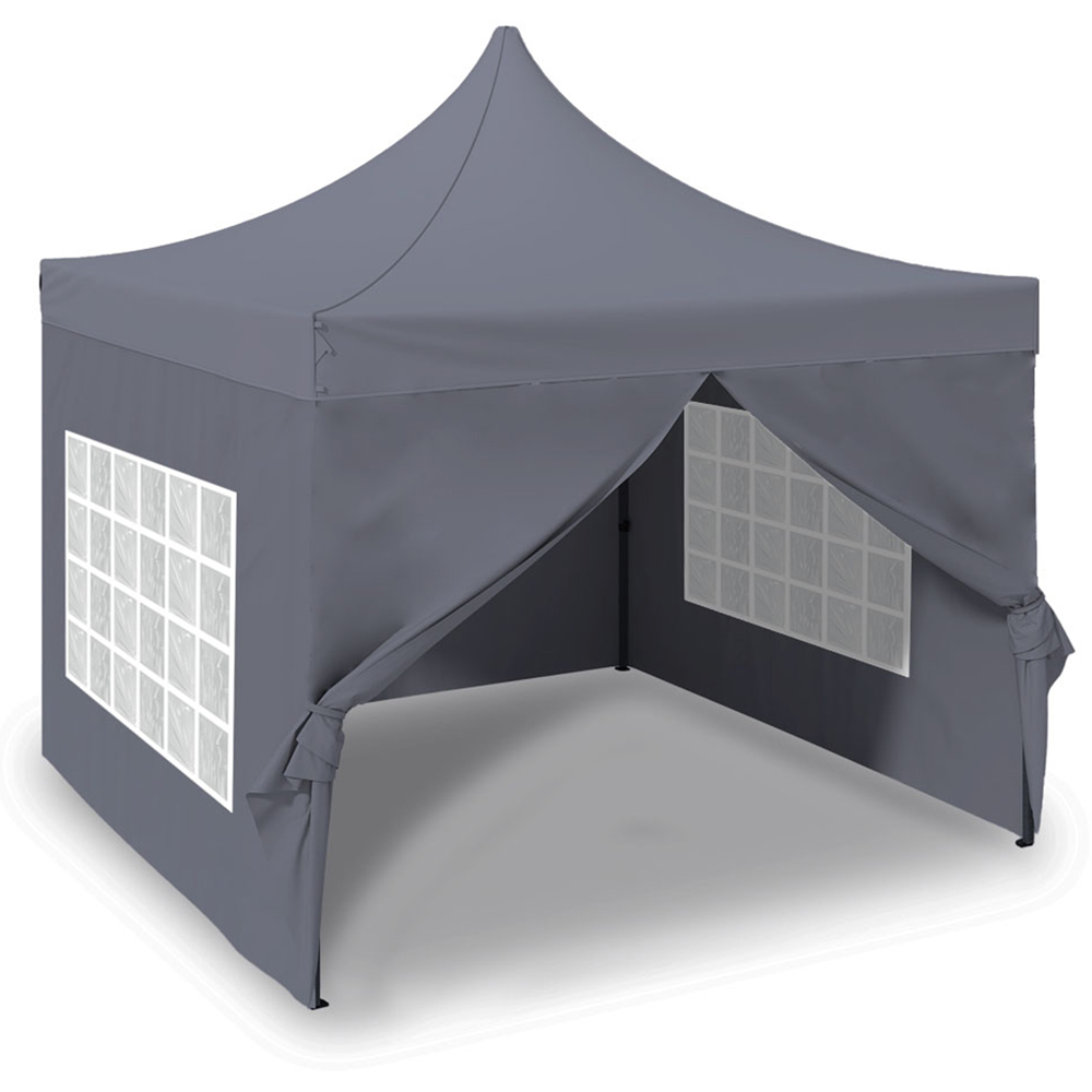 Jack Stonehouse 6 x 3m Dark Grey Pop Up Gazebo Image 2