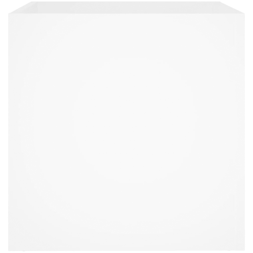 vidaXL White Engineered Wood Planter Box 40 x 40 x 40cm Image 4