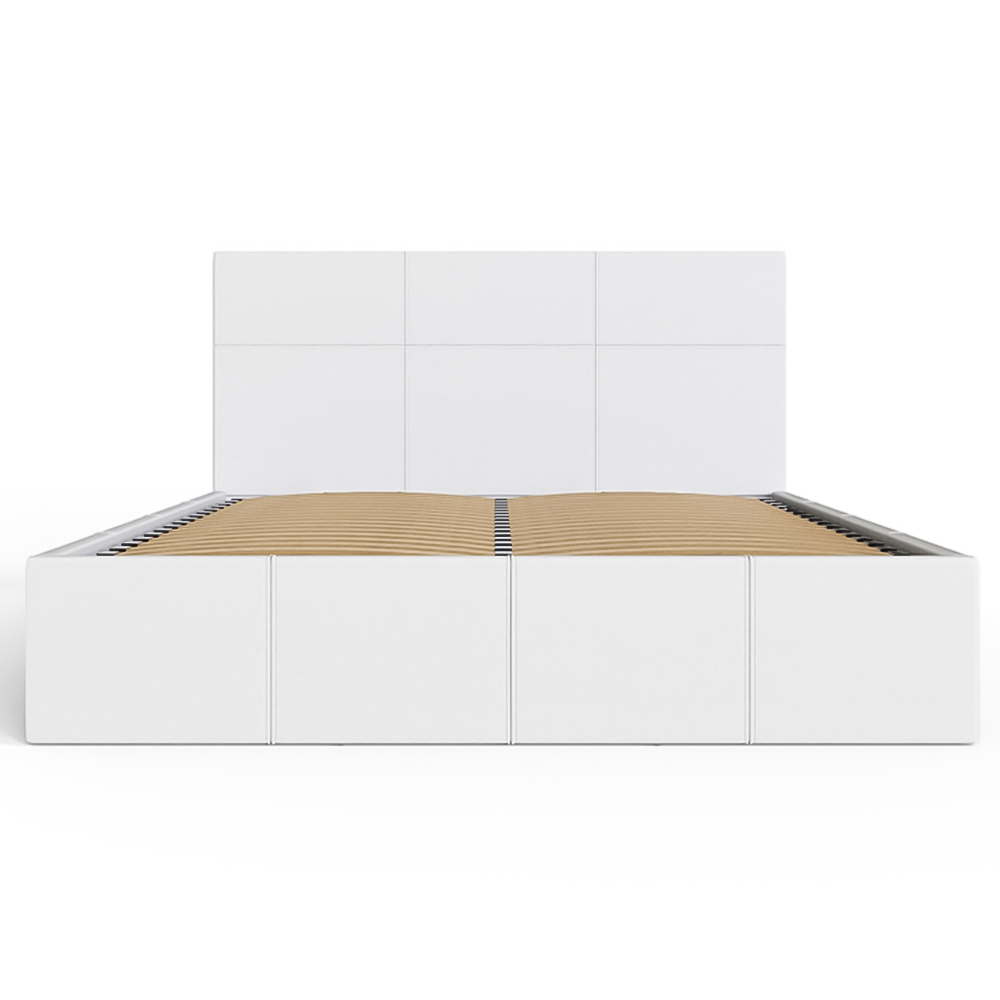 GFW King White Side Lift Ottoman Bed Image 5