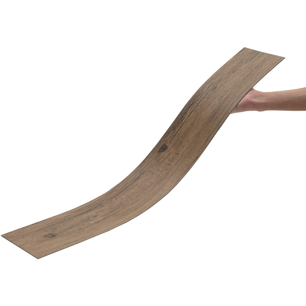 Living and Home PVC Rustic Wood Grain Plank Flooring 36 Pack Image 3