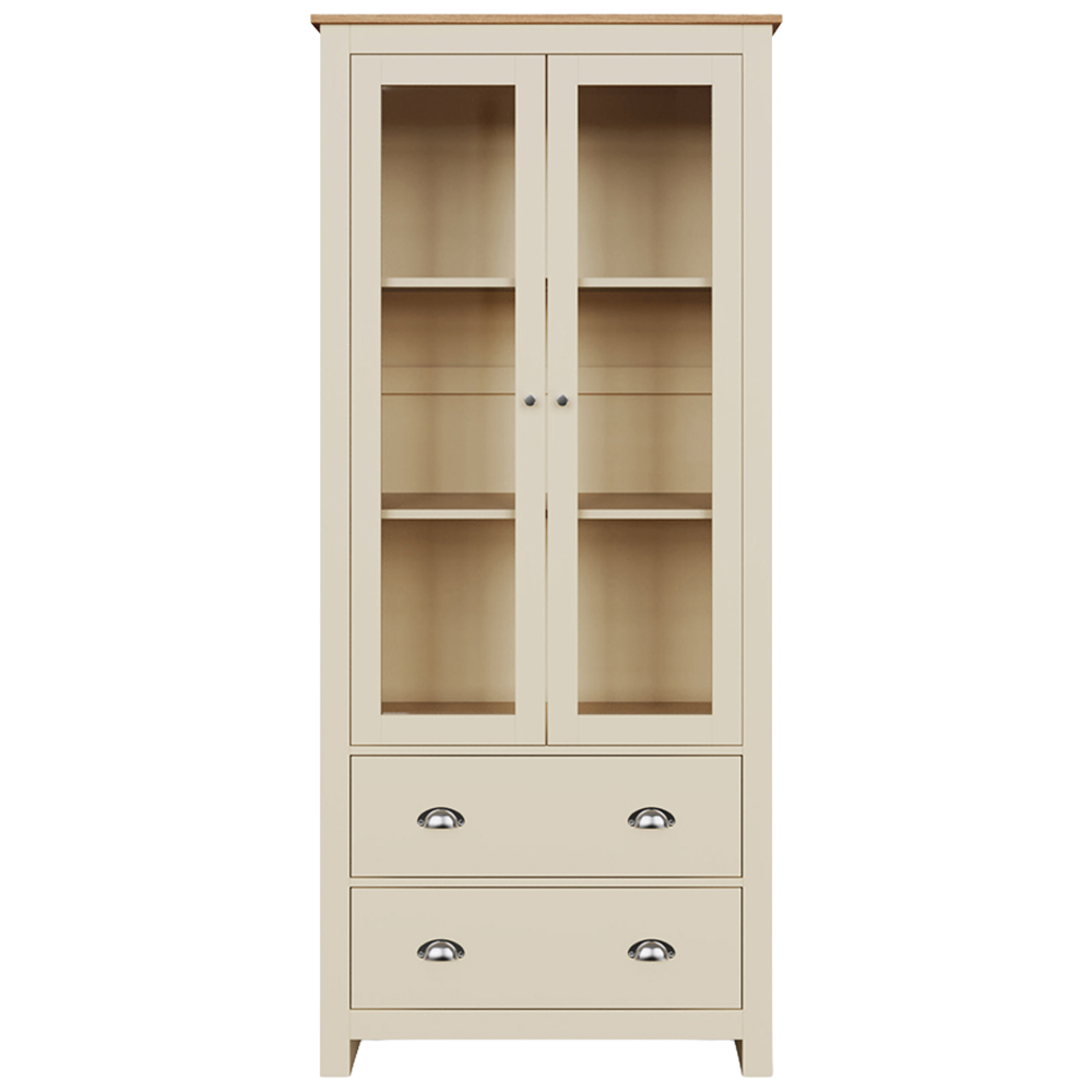 GFW Lancaster 2 Door 2 Drawer Cream Display Unit Image 4