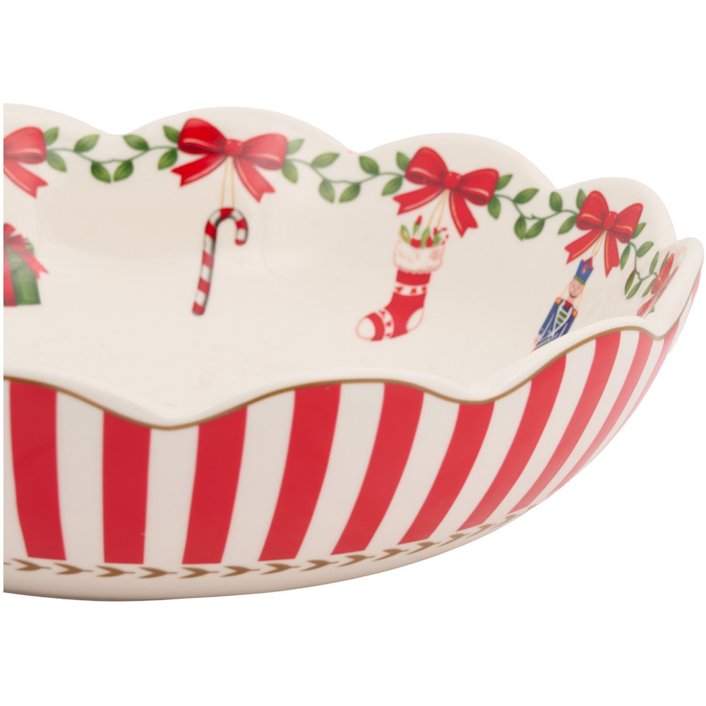 Christmas Print Serving Bowl Image 2
