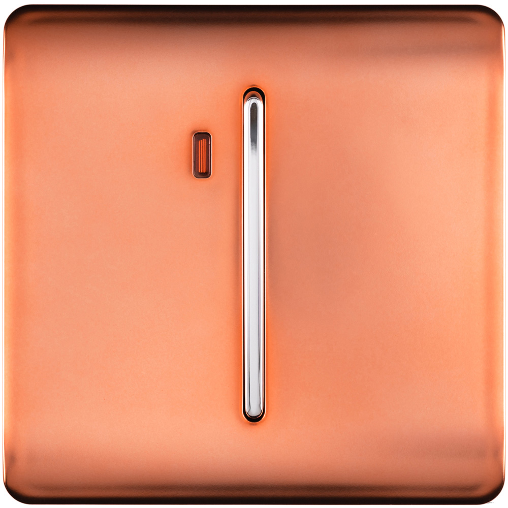 Trendi Switch 1 Gang 20amp Copper Rocker Switch Image 1