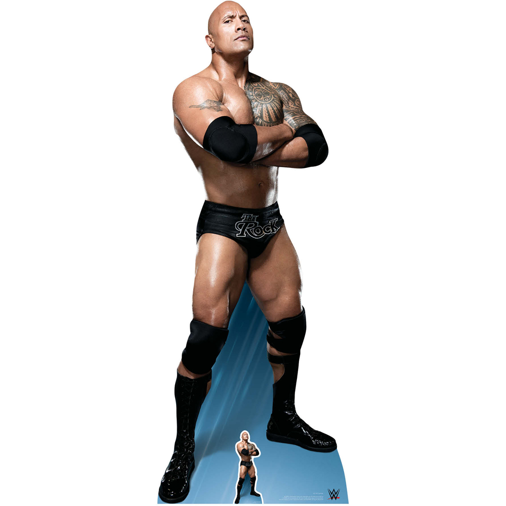 Star Cutouts The Rock Arms Folded Dwayne Johnson Cardboard Cutout 6.5ft Image 1