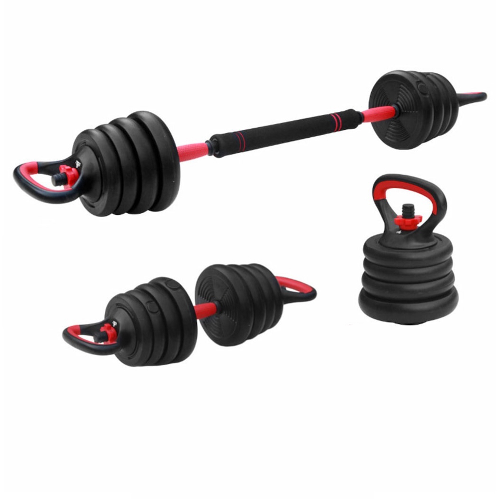 FitPaddy 3-in-1 Red and Black Adjustable Weight Set Image 1