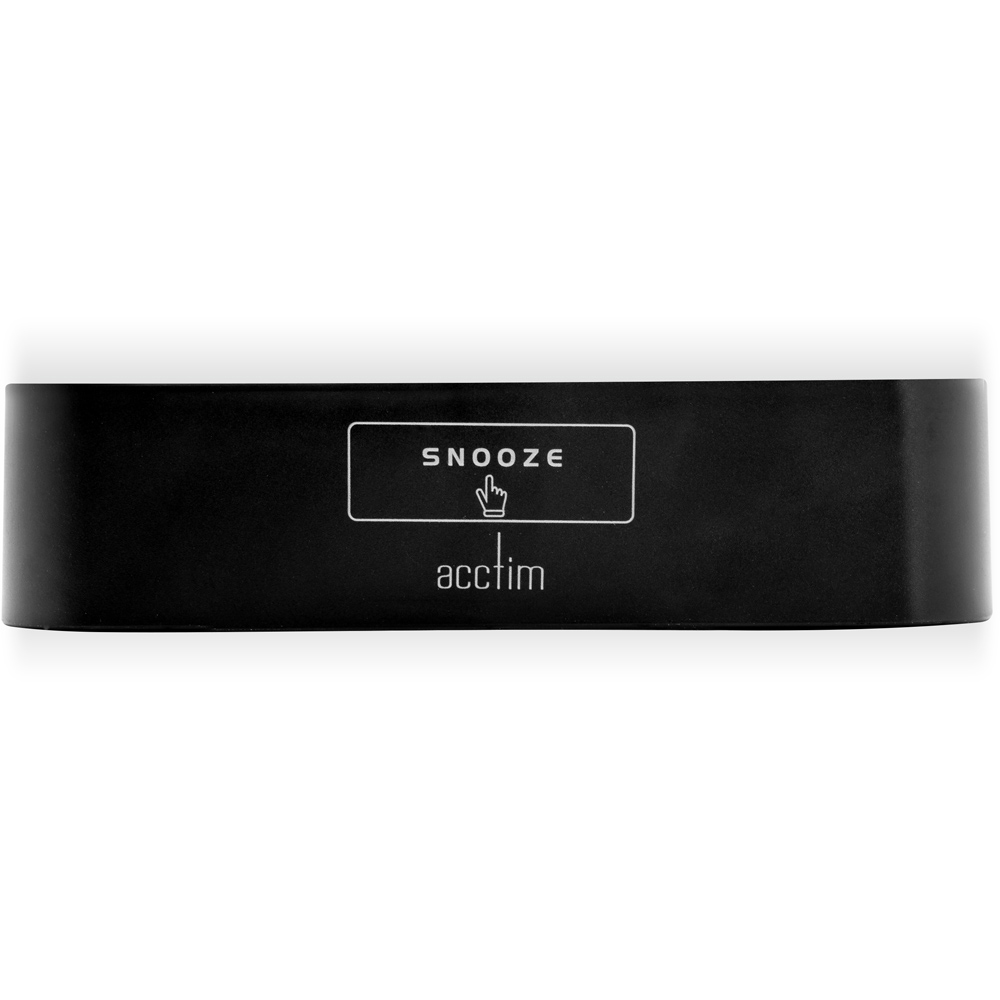 Acctim Silas Black and Green LED Wireless Digital Alarm Clock 14cm Image 4