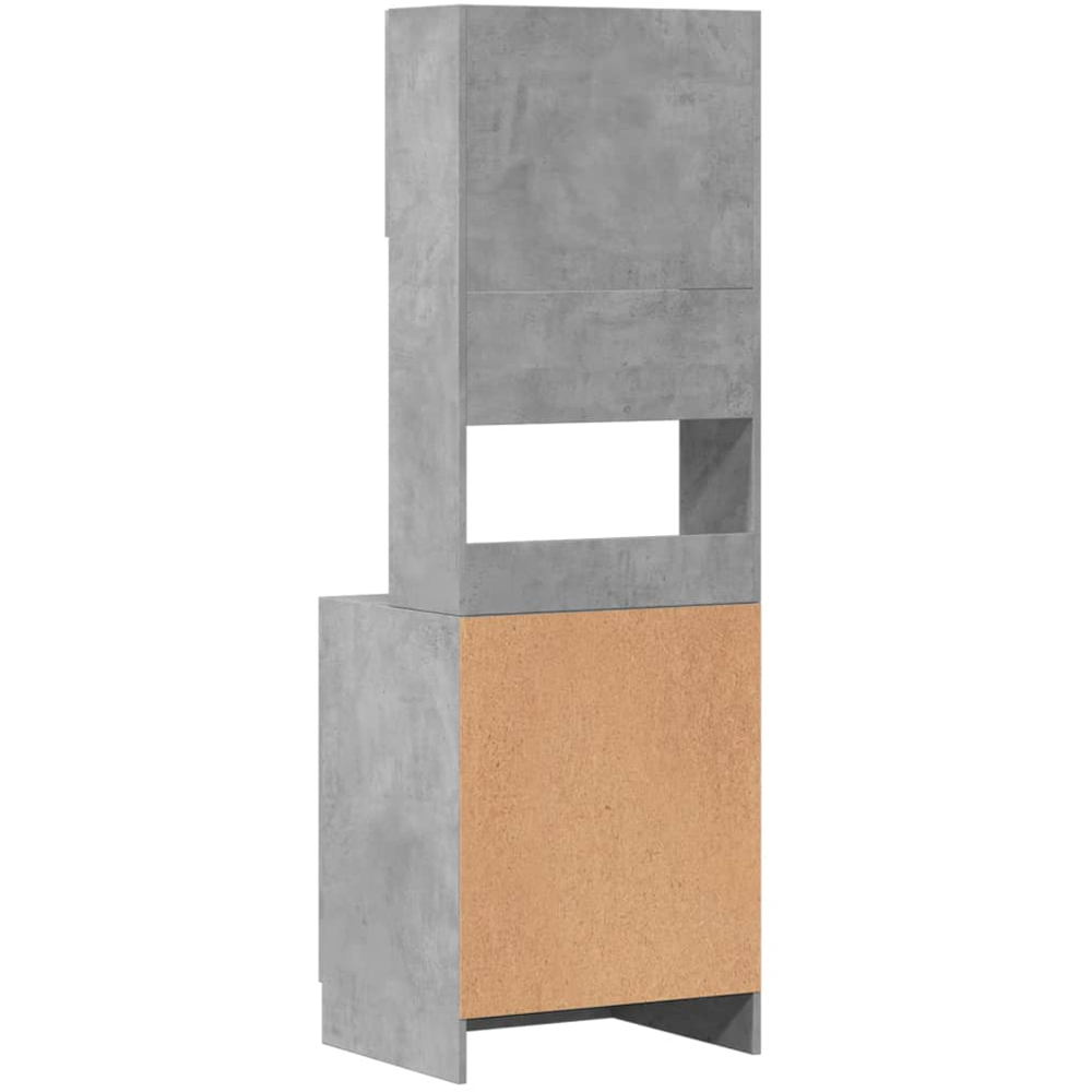 vidaXL 4 Door Single Shelf Concrete Grey Kitchen Cabinet Image 7