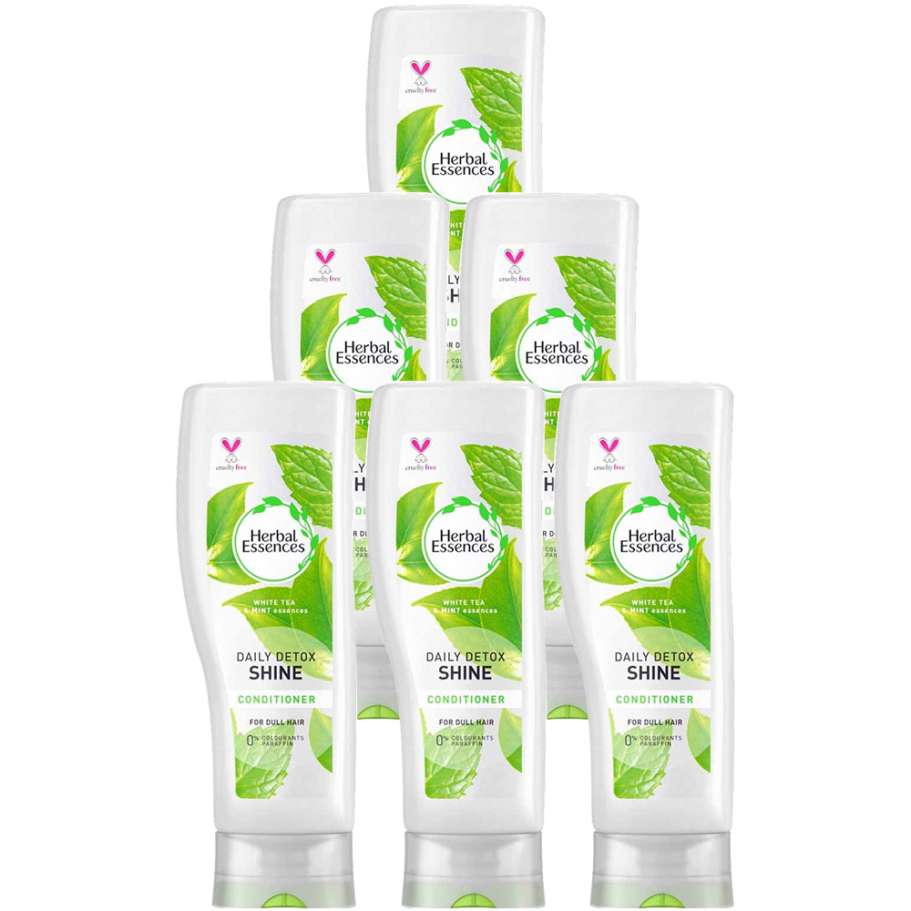 Herbal Essences Daily Detox Shine White Tea and Mint Conditioner Case of 6 x 400ml Image 1