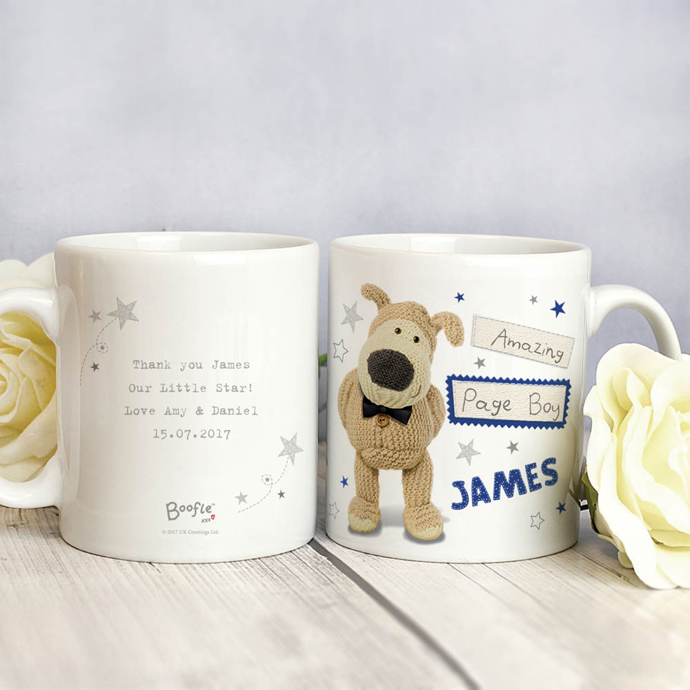 Personalised Memento Personalised Boofle Male Wedding Mug Image 2
