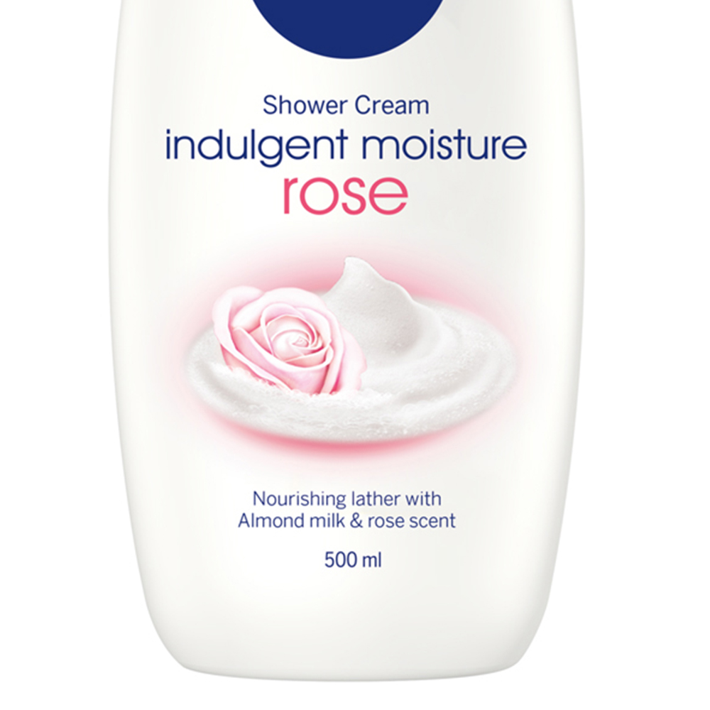 Nivea Indulgent Moisture Rose and Almond Oil Shower Cream 500ml Image 4