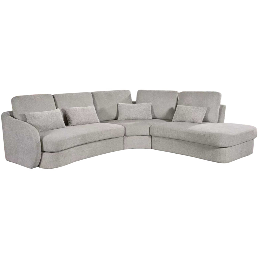 Mabel Corner Sofa Cream Left-hand Image 2